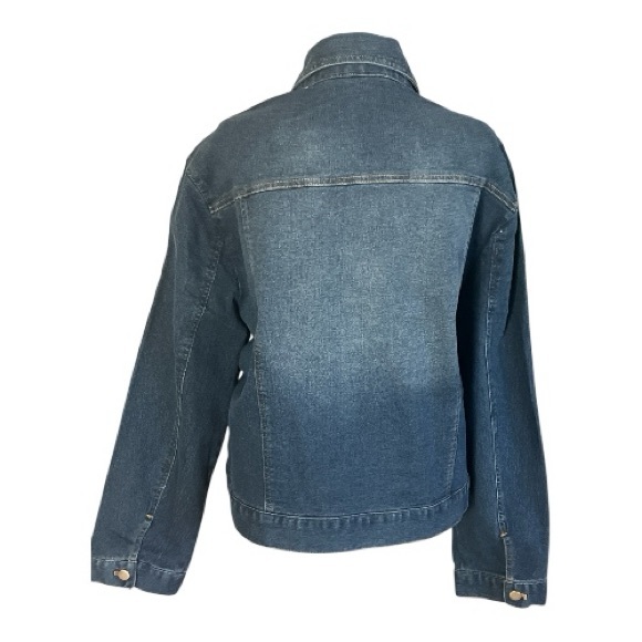 Allure Blue Studded Jean Jacket - Picture 3 of 6